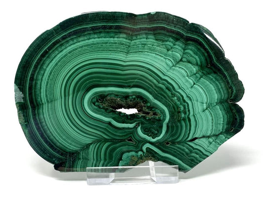 Malachite Crystal Slice 10.1cm