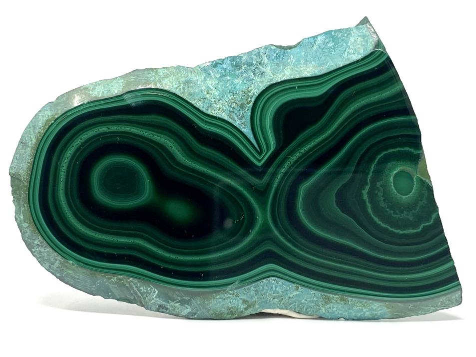 Malachite Crystal Slice 11.5cm