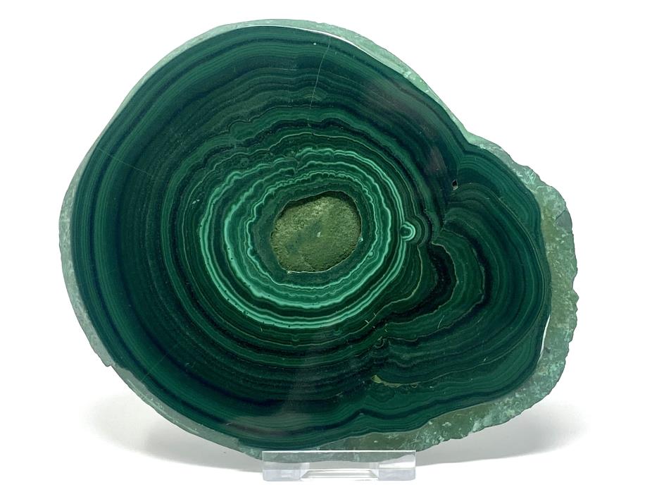 Large Malachite Crystal Slice 14.5cm