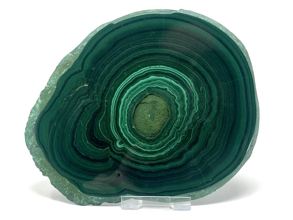 Large Malachite Crystal Slice 14.5cm