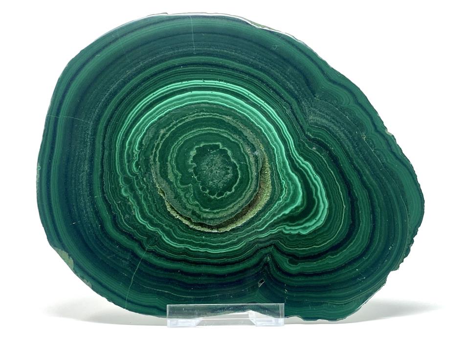 Large Malachite Crystal Slice 14.5cm