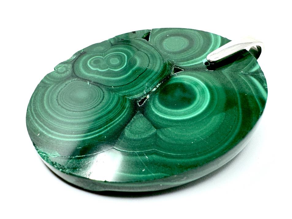 Malachite Pendant Oval 4.6cm