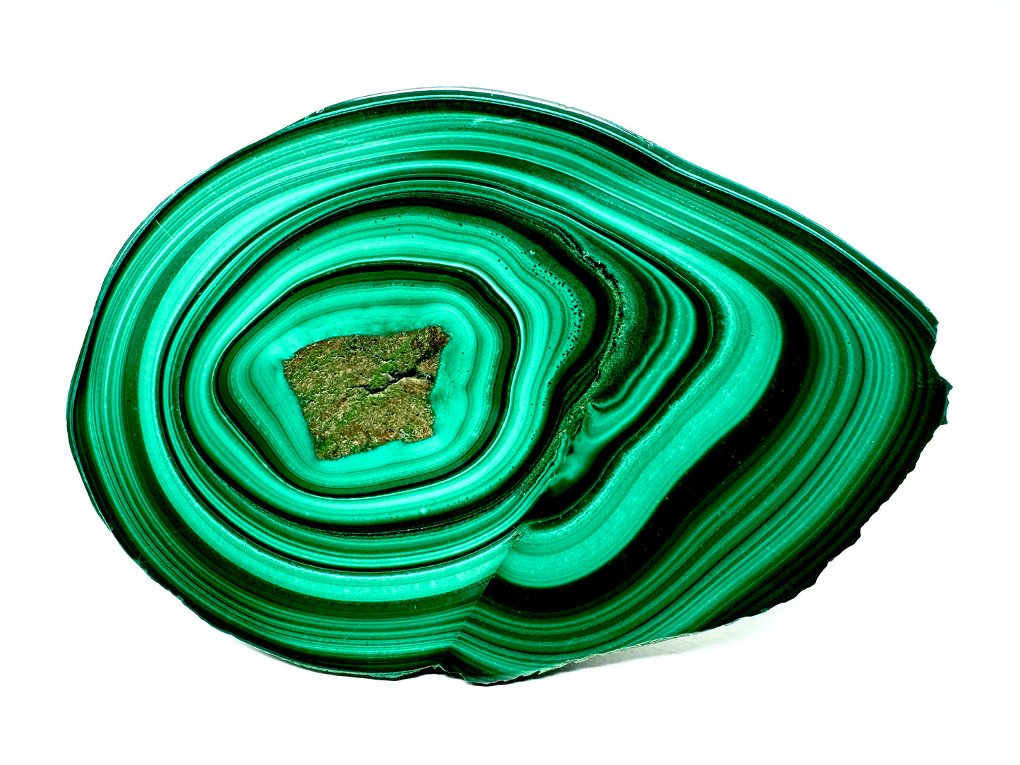 Malachite Crystal Slice 8.7cm