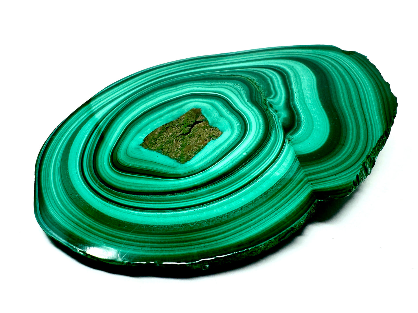 Malachite Crystal Slice 8.7cm