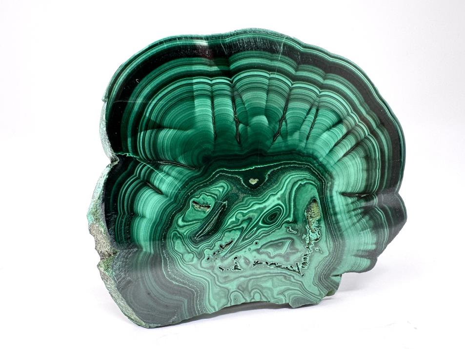 Malachite Crystal Slice 8.9cm