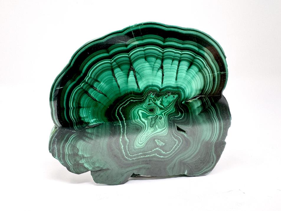 Malachite Crystal Slice 8.9cm