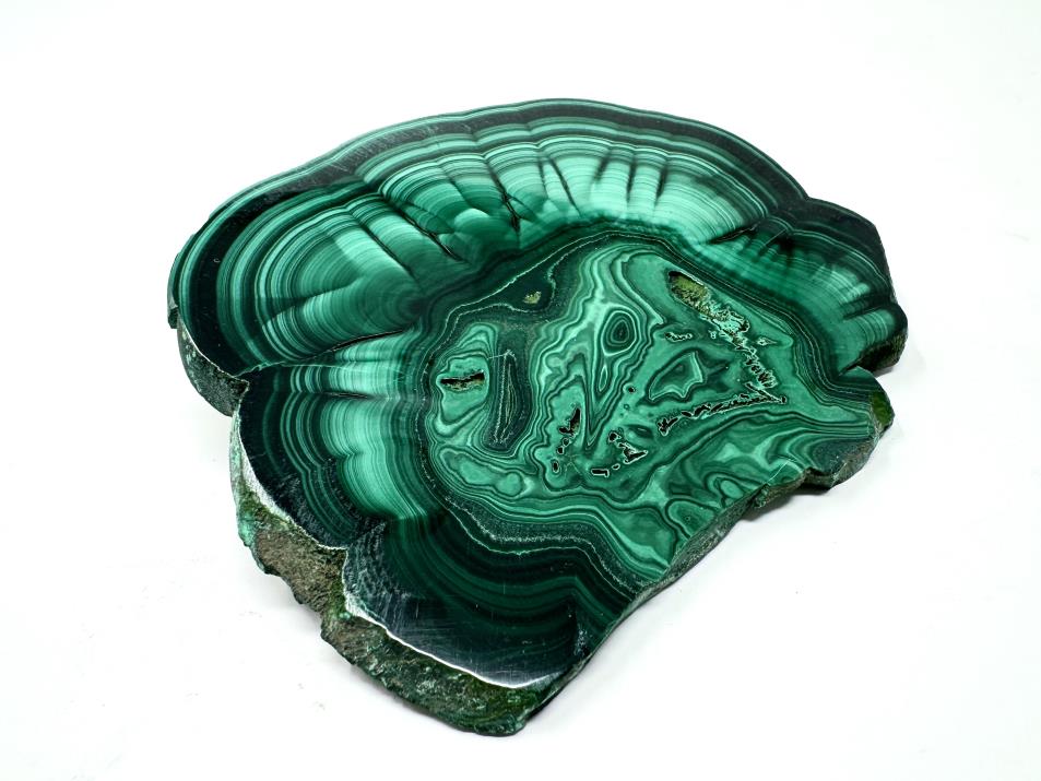 Malachite Crystal Slice 8.9cm