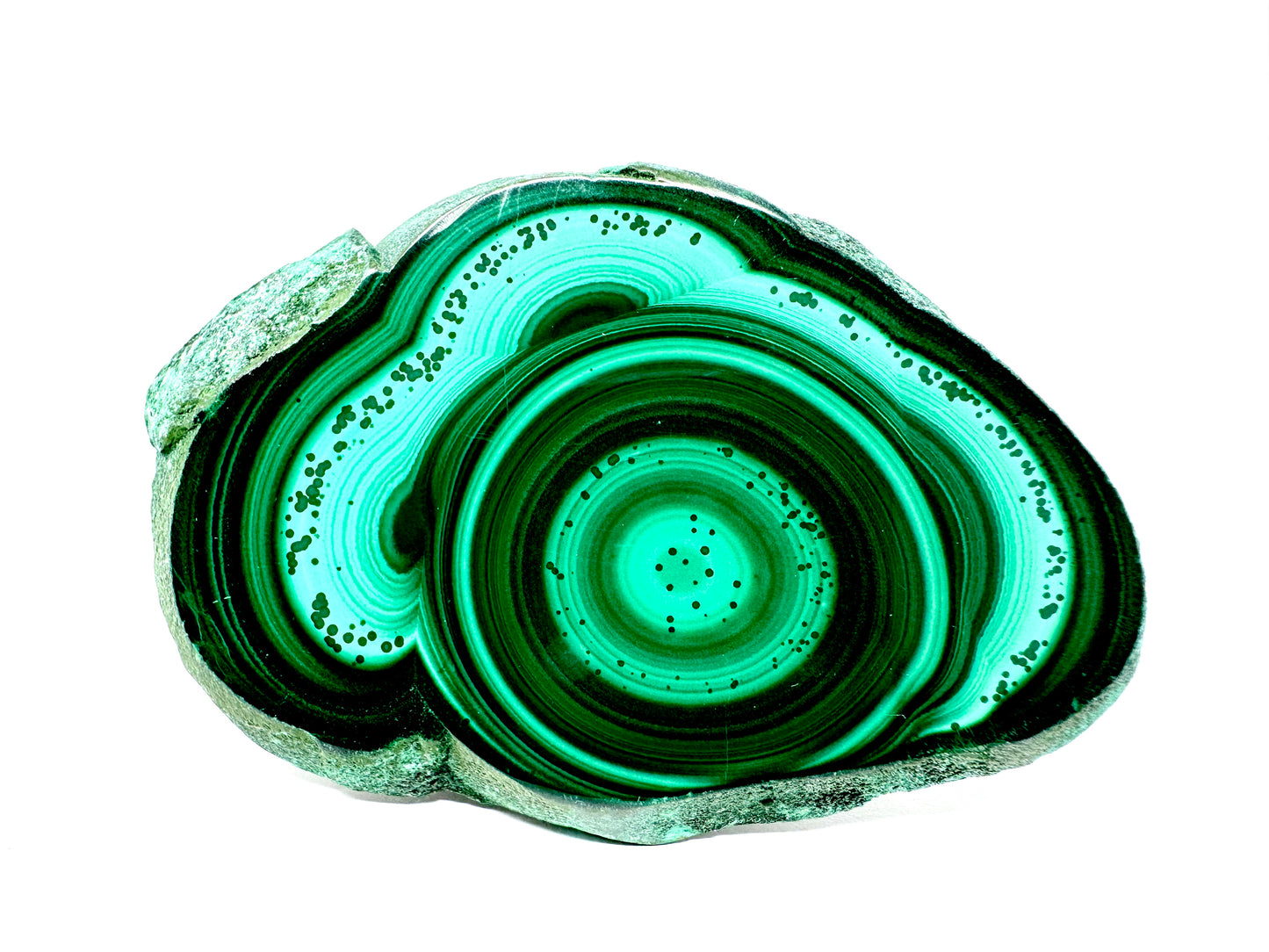 Malachite Crystal Slice 6.7cm