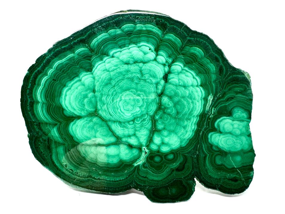 Malachite Crystal Slice 8.5cm