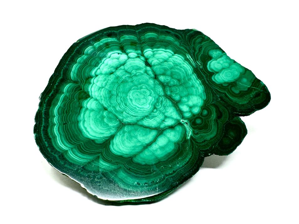 Malachite Crystal Slice 8.5cm