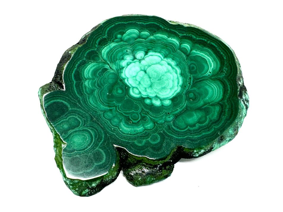 Malachite Crystal Slice 8.5cm