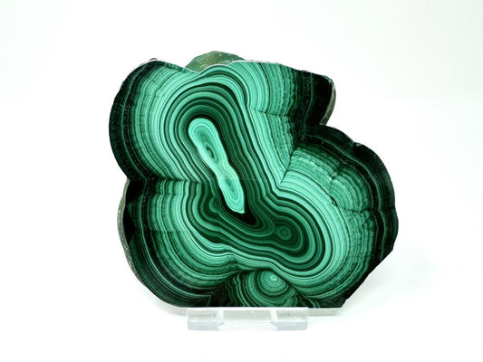 Malachite Crystal Slice 9.8cm