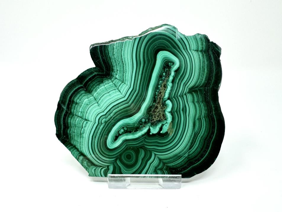 Malachite Crystal Slice 9.8cm