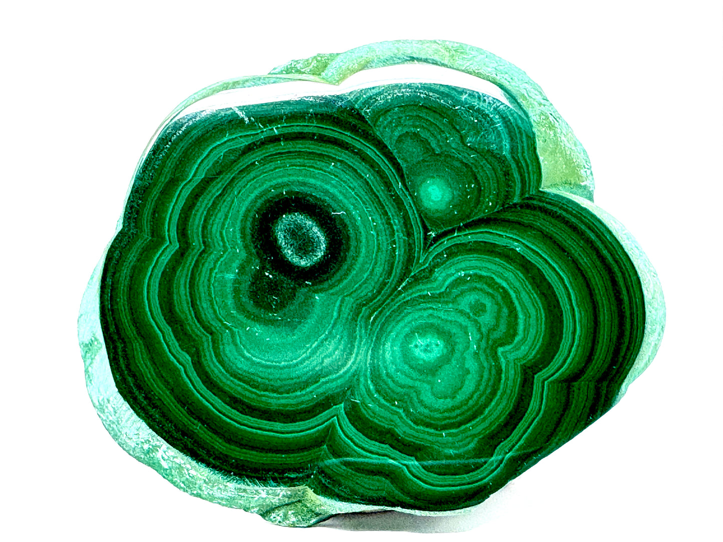 Malachite Crystal Slice 6.8cm