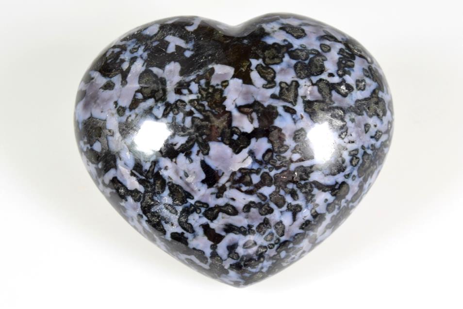 Indigo Gabbro Crystal Heart Large 8.8cm