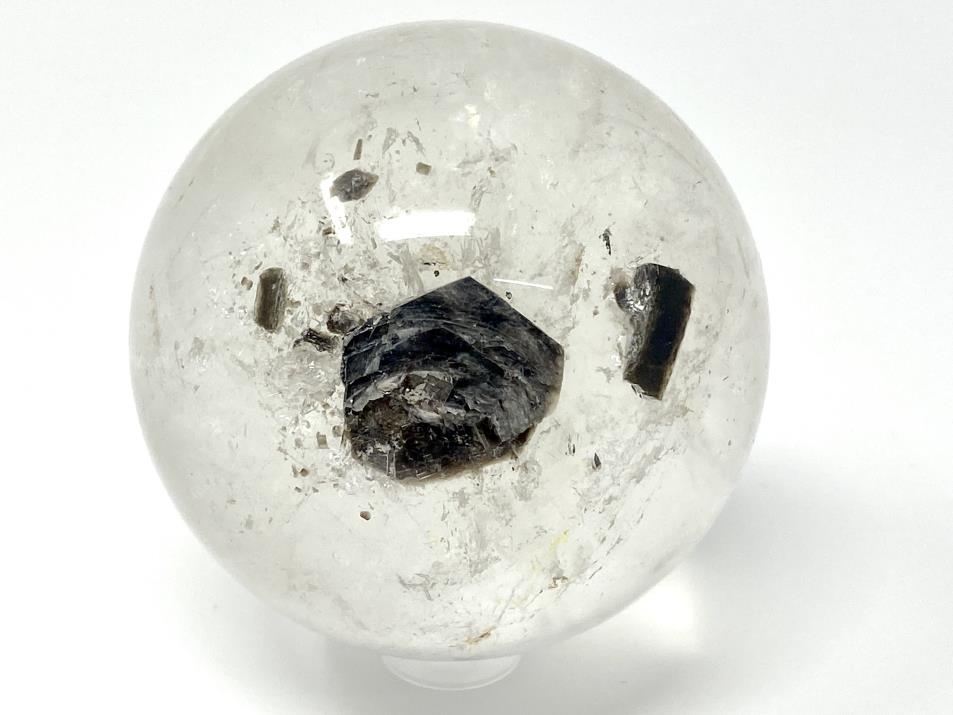 Clear Quartz Crystal Sphere with Mica Inclusions 6.4cm