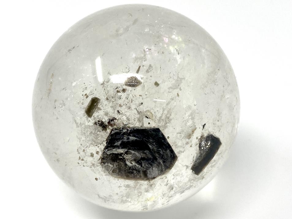 Clear Quartz Crystal Sphere with Mica Inclusions 6.4cm