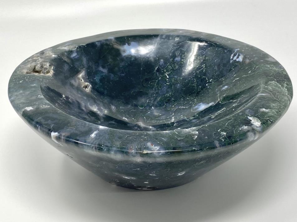 Moss Agate Crystal Bowl Large 22cm