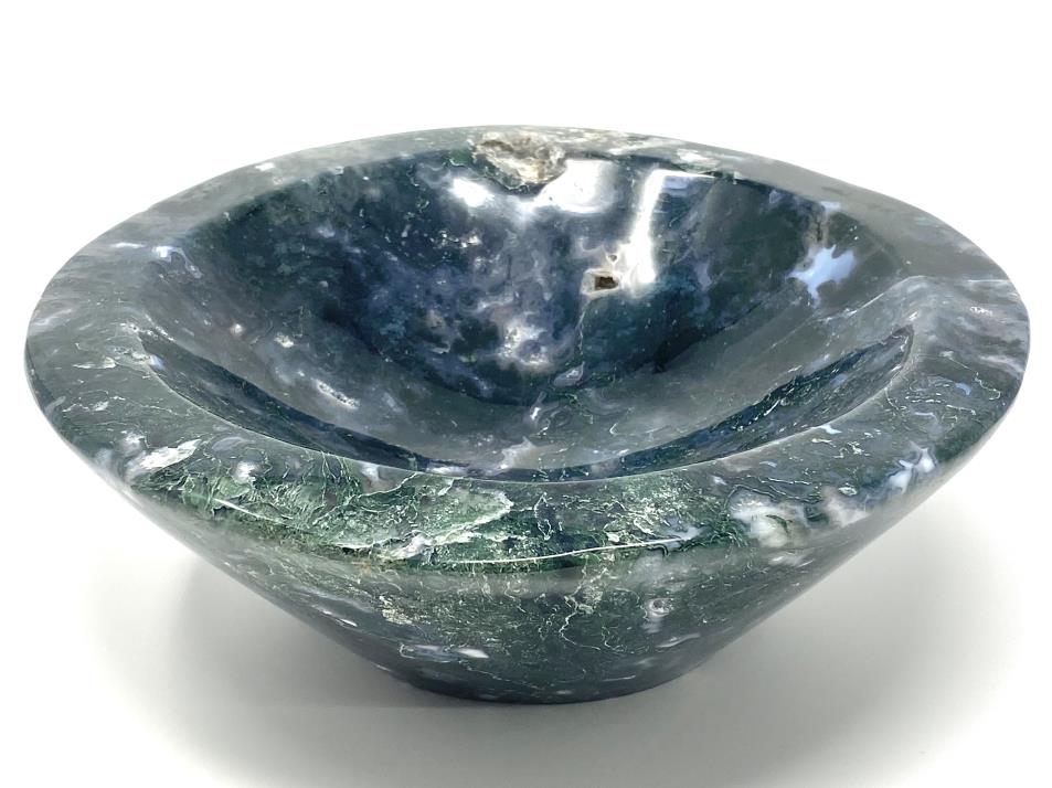 Moss Agate Crystal Bowl Large 22cm