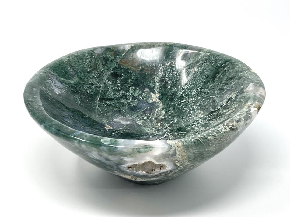 Moss Agate Crystal Bowl Large 16.9cm