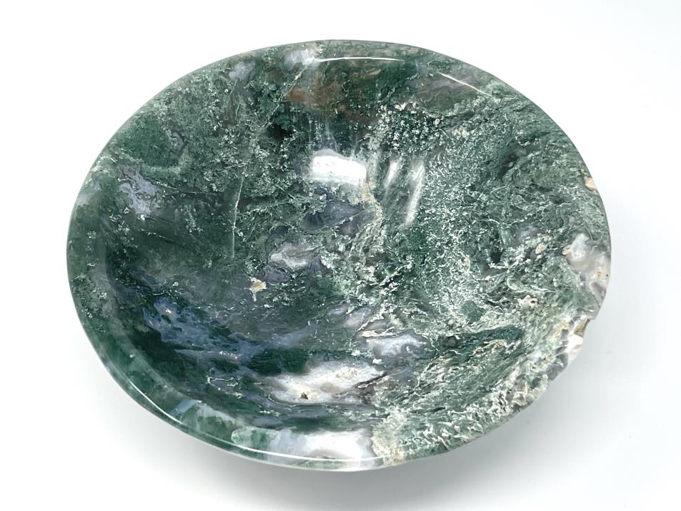 Moss Agate Crystal Bowl Large 16.9cm