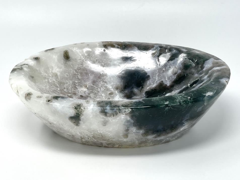 Moss Agate Crystal Bowl Large 24.7cm