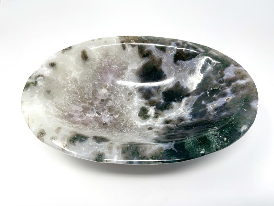 Moss Agate Crystal Bowl Large 24.7cm