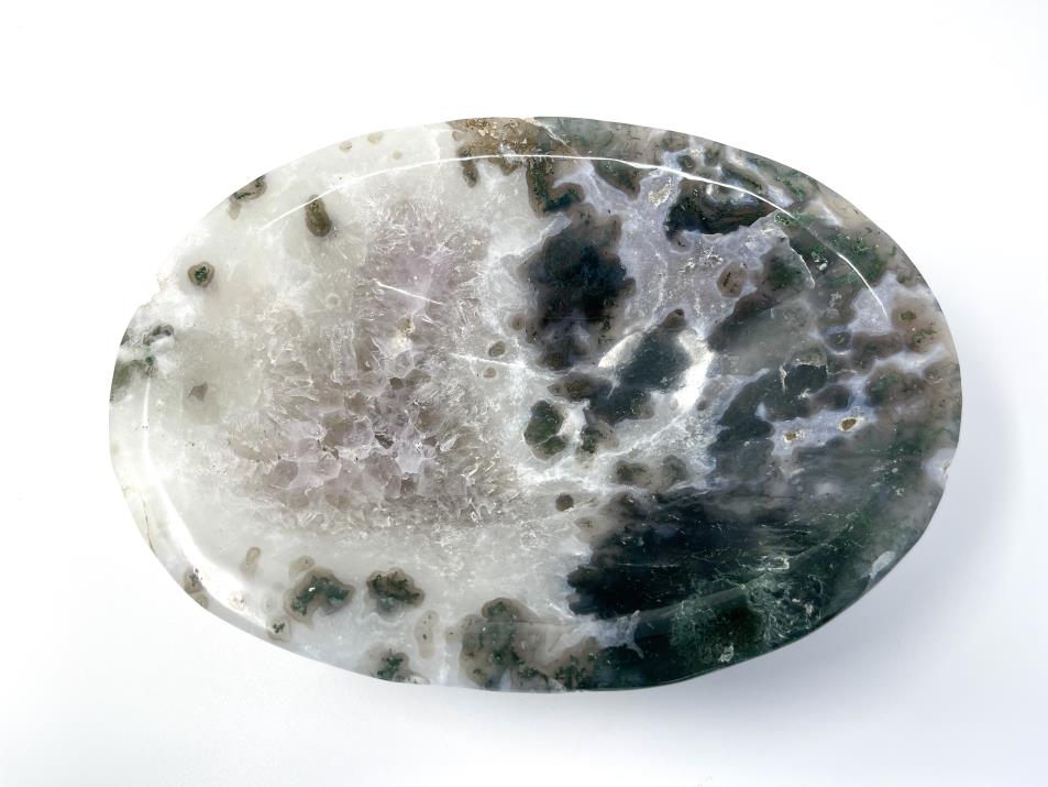 Moss Agate Crystal Bowl Large 24.7cm