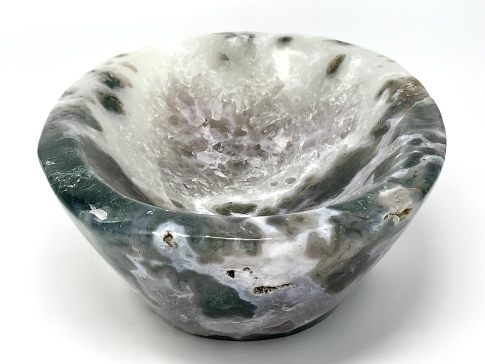 Moss Agate Crystal Bowl Large 24.7cm