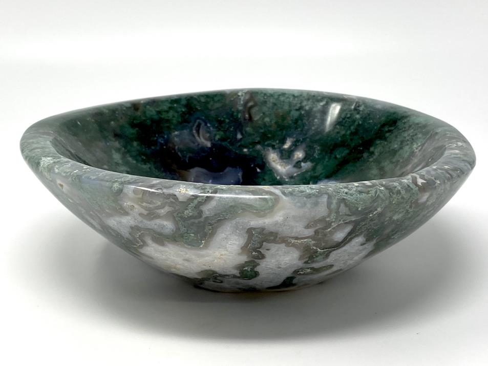 Moss Agate Crystal Bowl Large 18cm