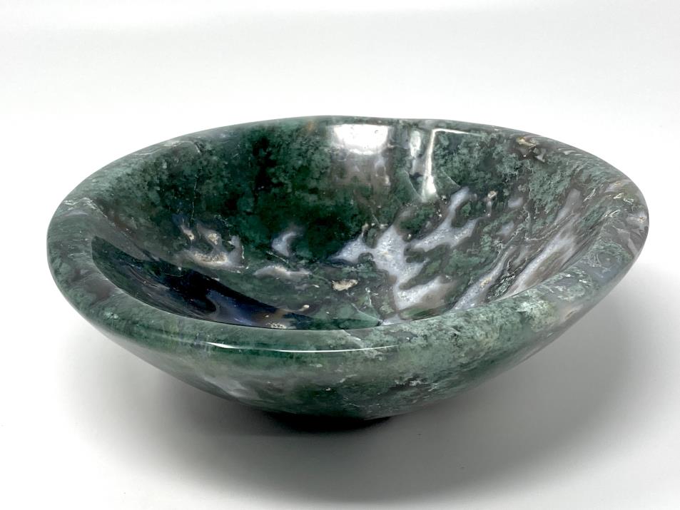 Moss Agate Crystal Bowl Large 18cm