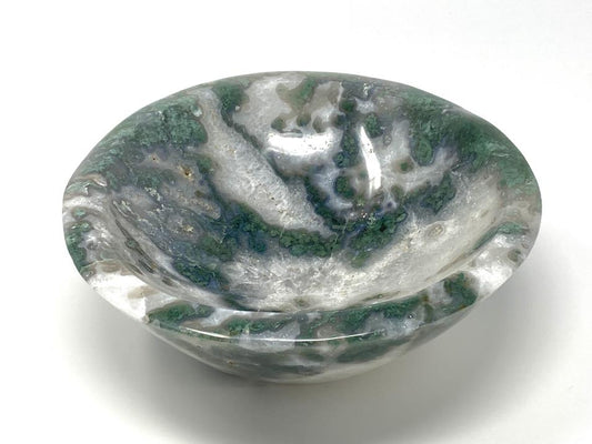 Moss Agate Crystal Bowl Large 21.4cm