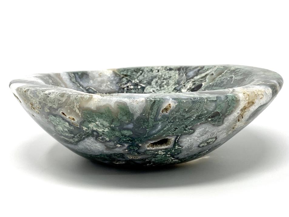 Moss Agate Crystal Bowl Large 20.5cm