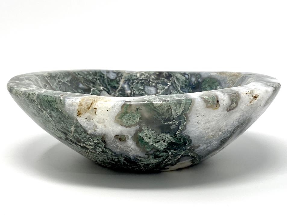 Moss Agate Crystal Bowl Large 20.5cm