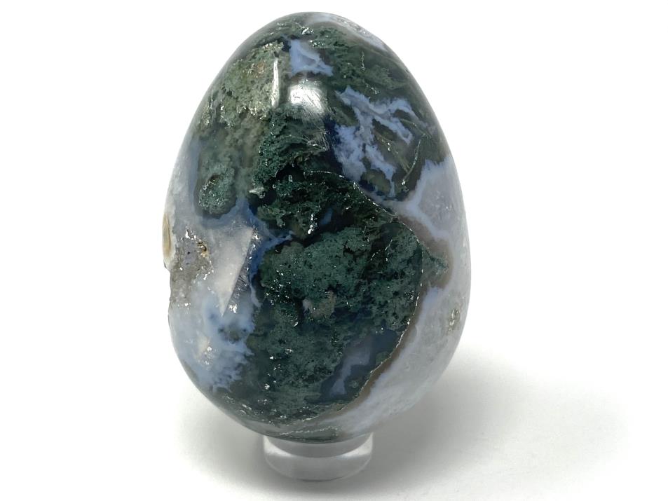 Druzy Moss Agate Crystal Egg 5.9cm