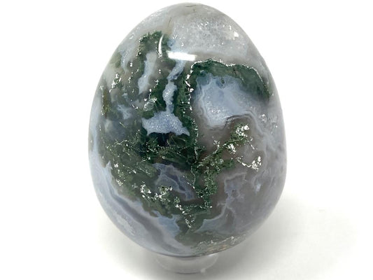 Moss Agate Crystal Egg 5.7cm