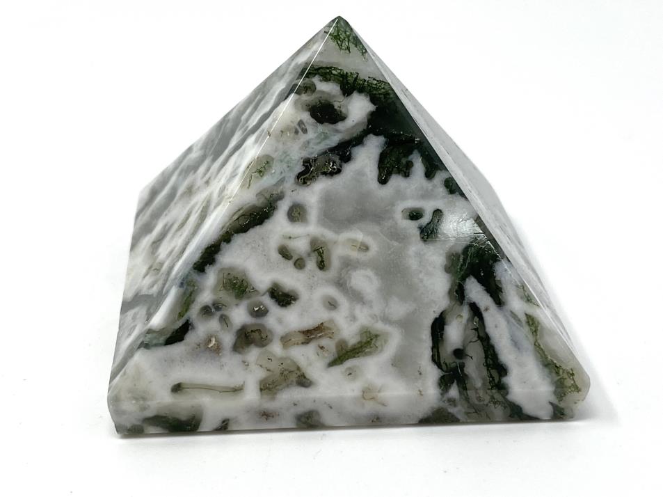 Moss Agate Crystal Pyramid 5cm