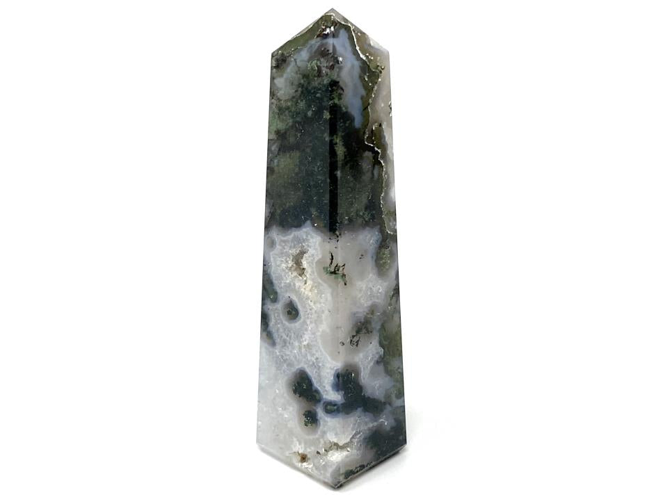 Moss Agate Crystal Tower 9.5cm