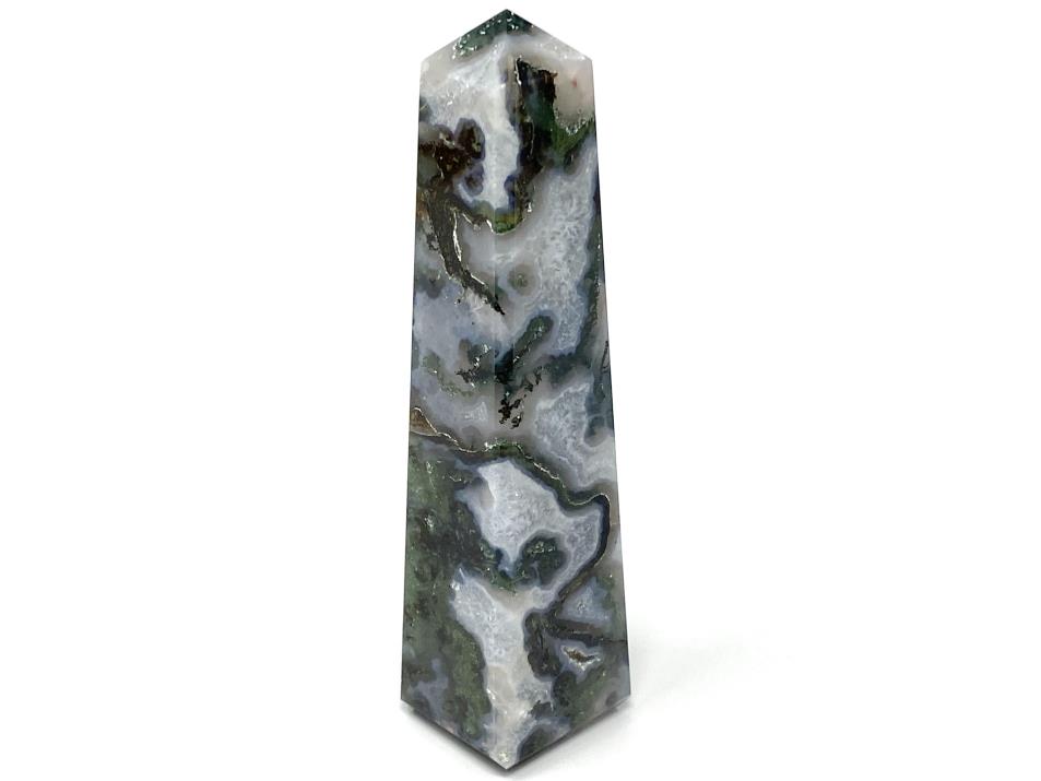 Moss Agate Crystal Tower 10.1cm