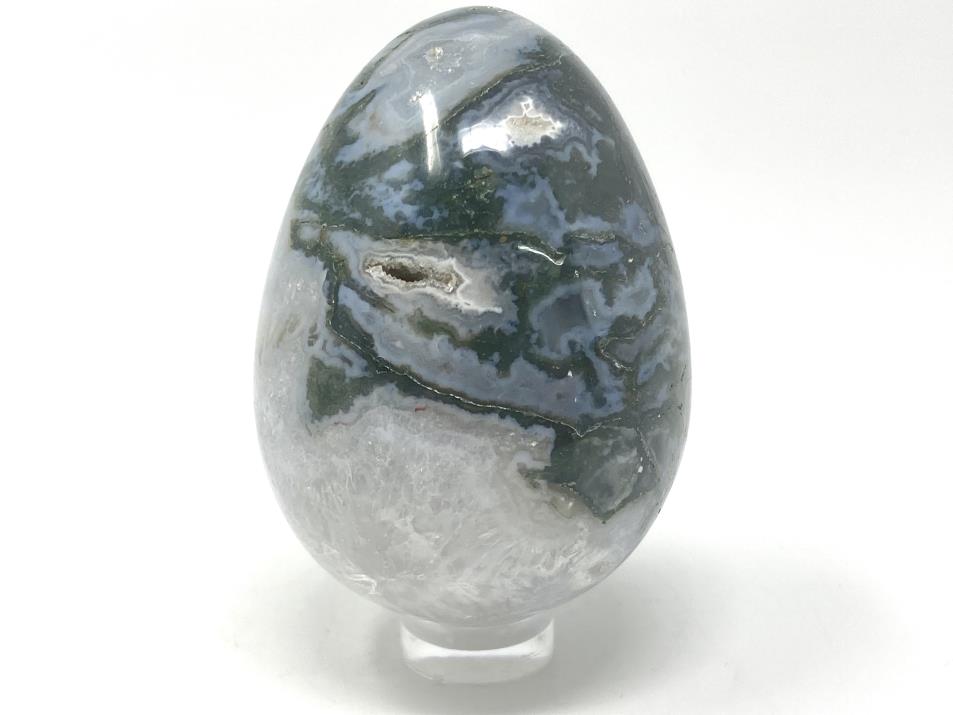 Moss Agate Crystal Egg 5.9cm