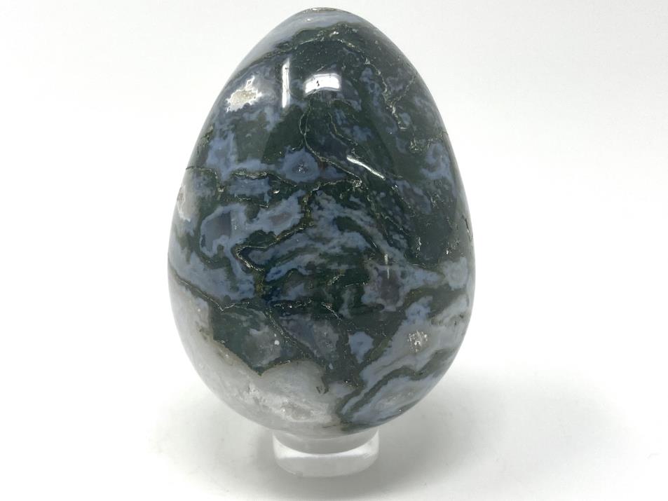 Moss Agate Crystal Egg 5.9cm