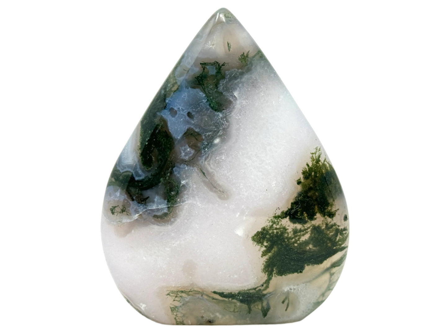 Moss Agate Crystal Freeform 9.9cm