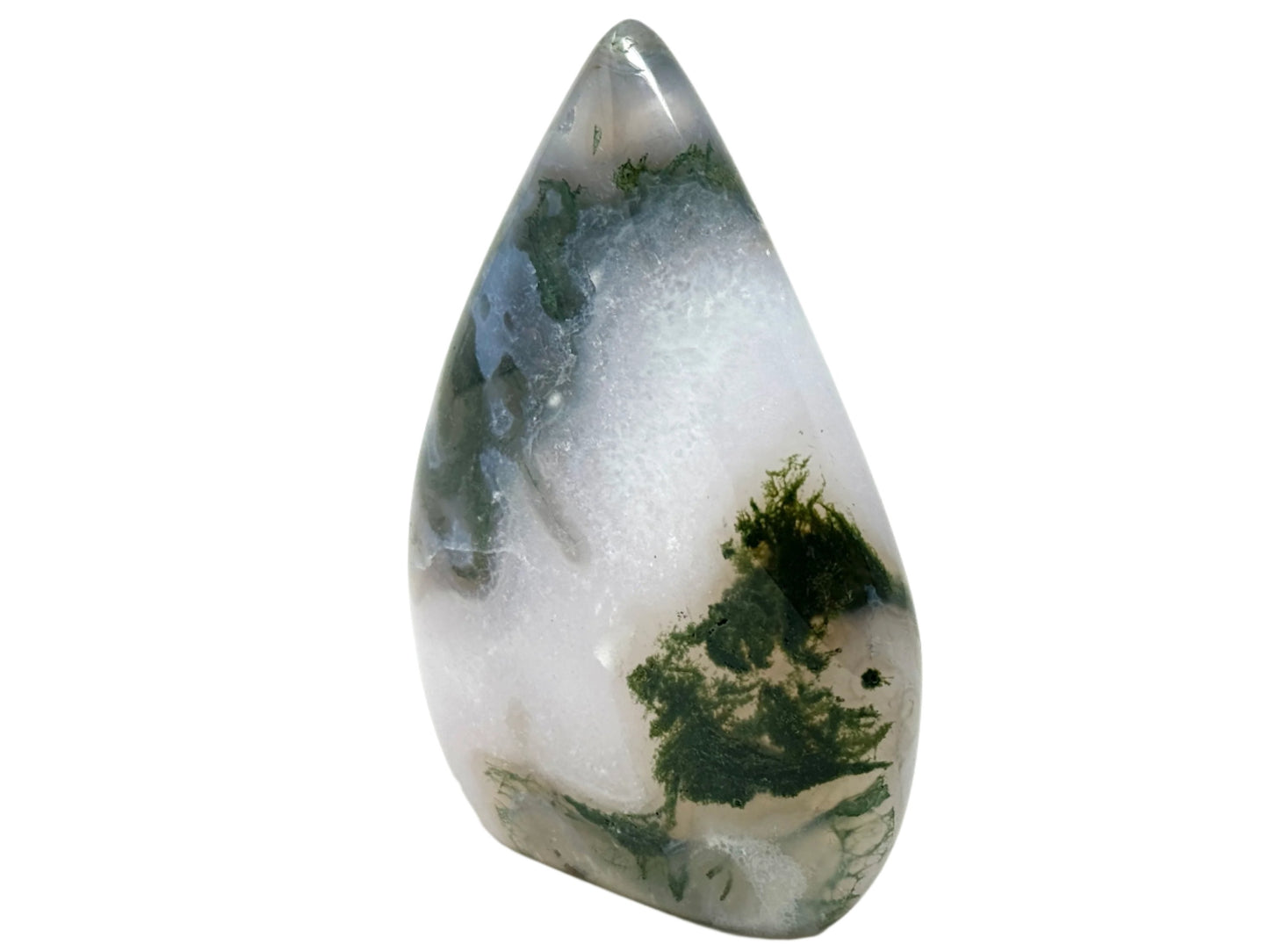 Moss Agate Crystal Freeform 9.9cm