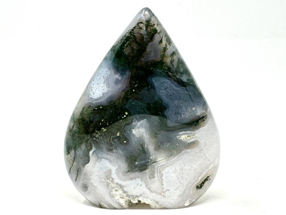 Druzy Moss Agate Crystal Freeform 9.6cm