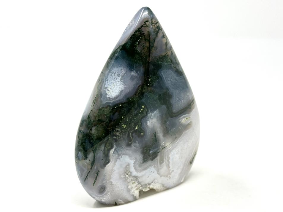 Druzy Moss Agate Crystal Freeform 9.6cm