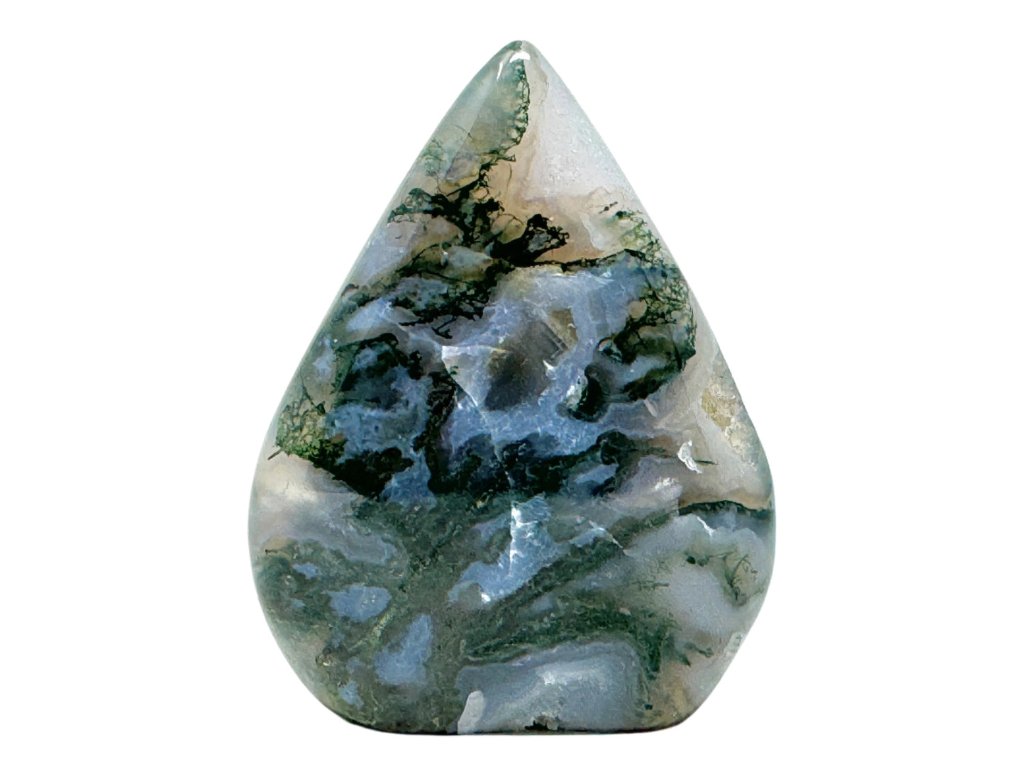 Moss Agate Crystal Freeform 8.6cm