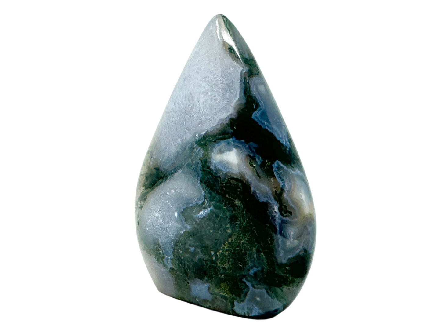 Moss Agate Crystal Freeform 8.6cm