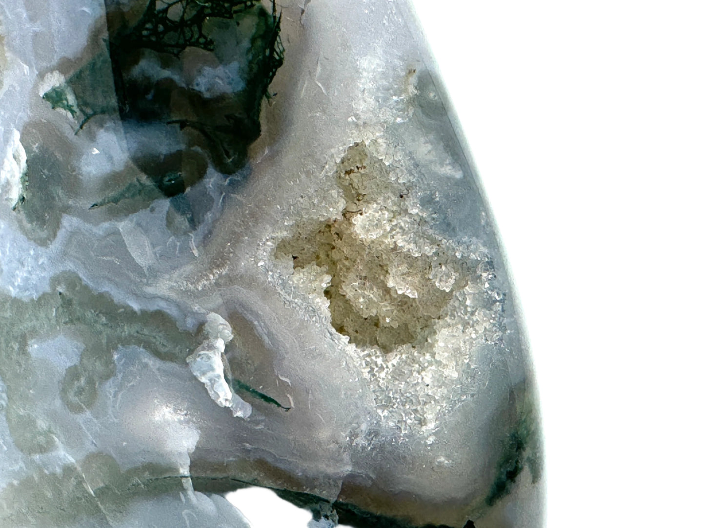 Moss Agate Crystal Freeform 8.6cm