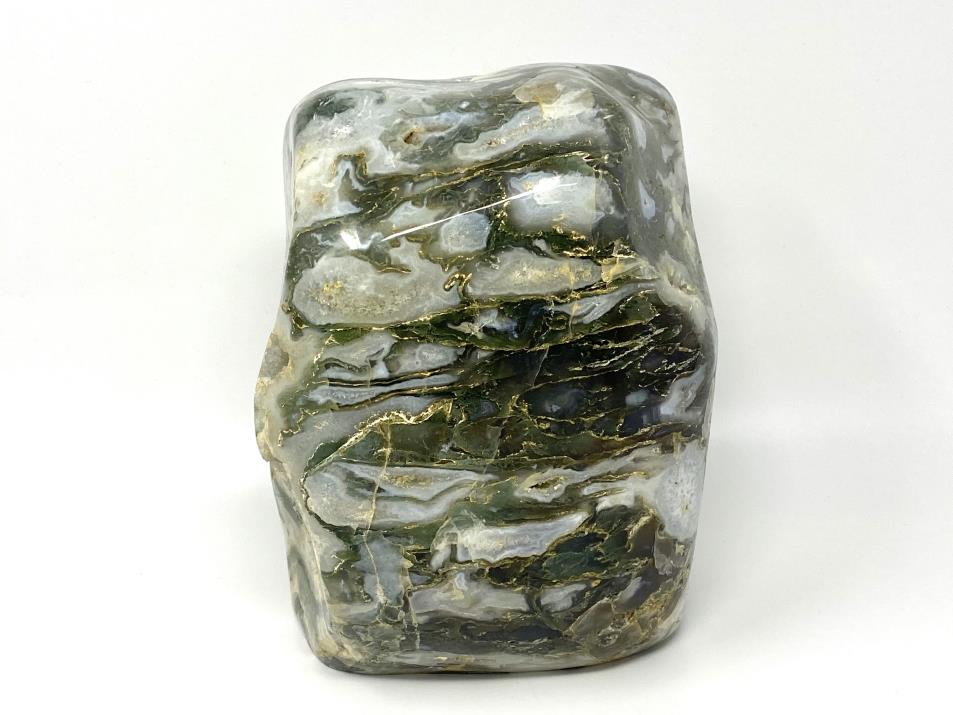 Druzy Moss Agate Crystal Freeform Very Large 24cm