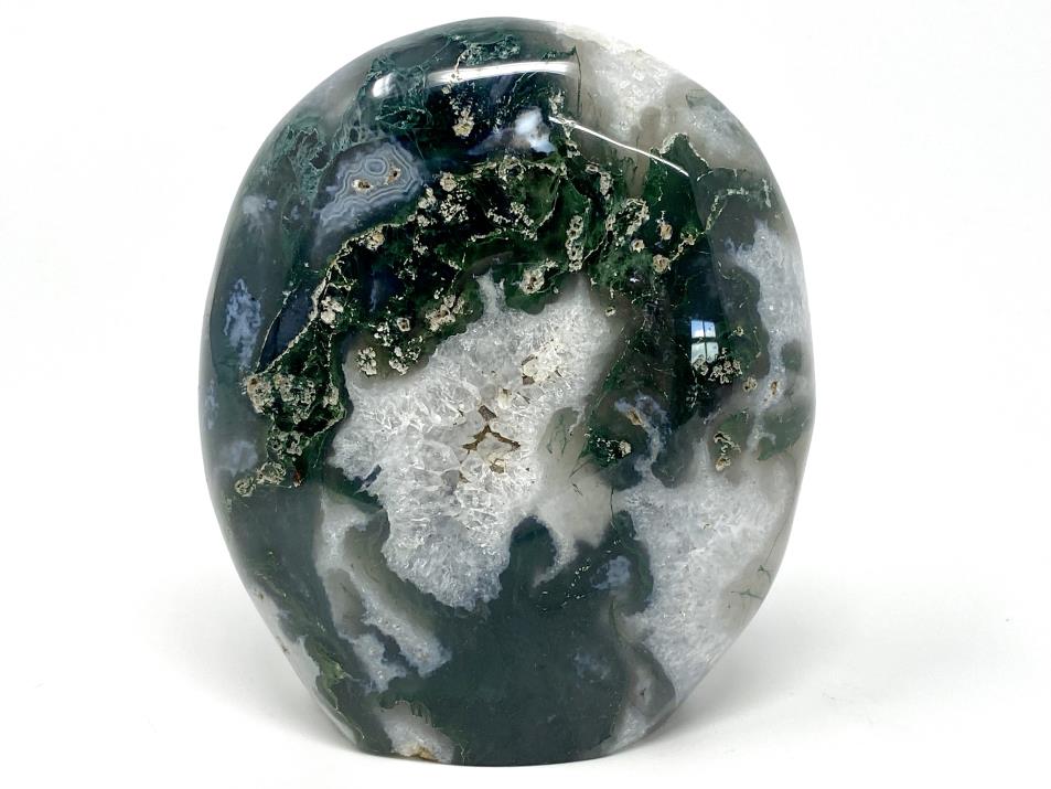 Druzy Moss Agate Crystal Freeform 10.3cm